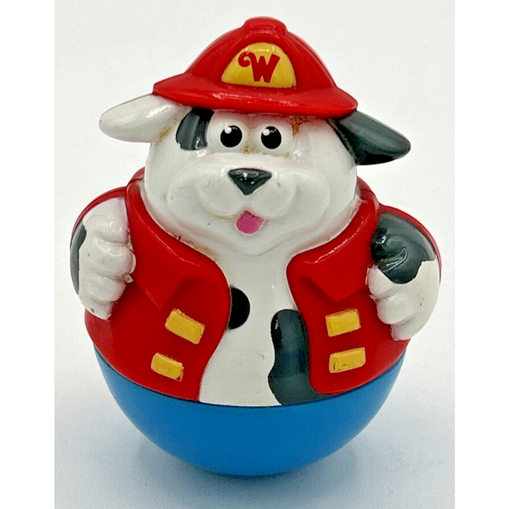 2003 Hasbro Playskool Weebles Fire Fighter Dog Figurine Toy SKU U219